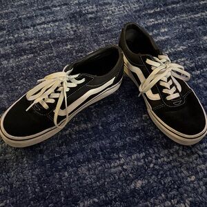 Vans Women's Black and White Sneakers